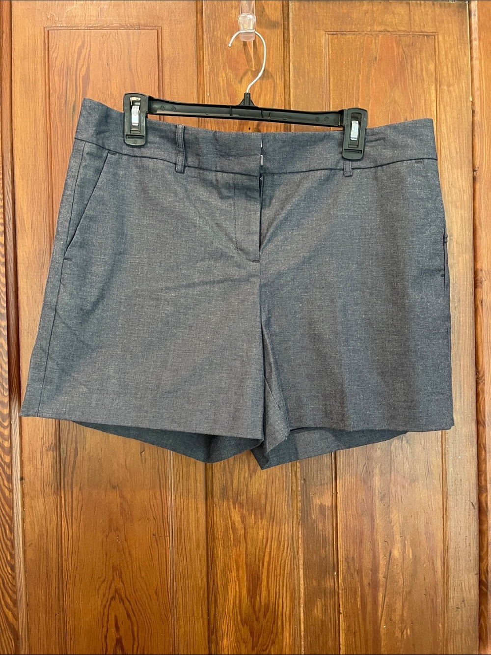 Ann Taylor Charcoal Gray Tailored Bermuda Shorts